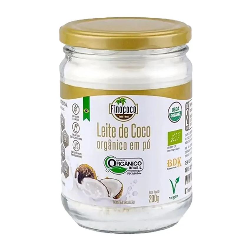 de Leite Coco em Pó Orgânico Finococo 200g