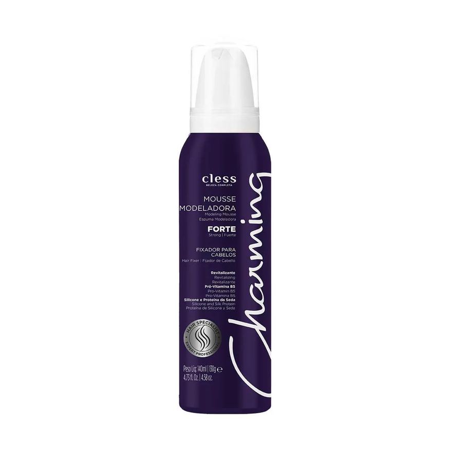 Modeladora Mousse Forte Charming com 140ml