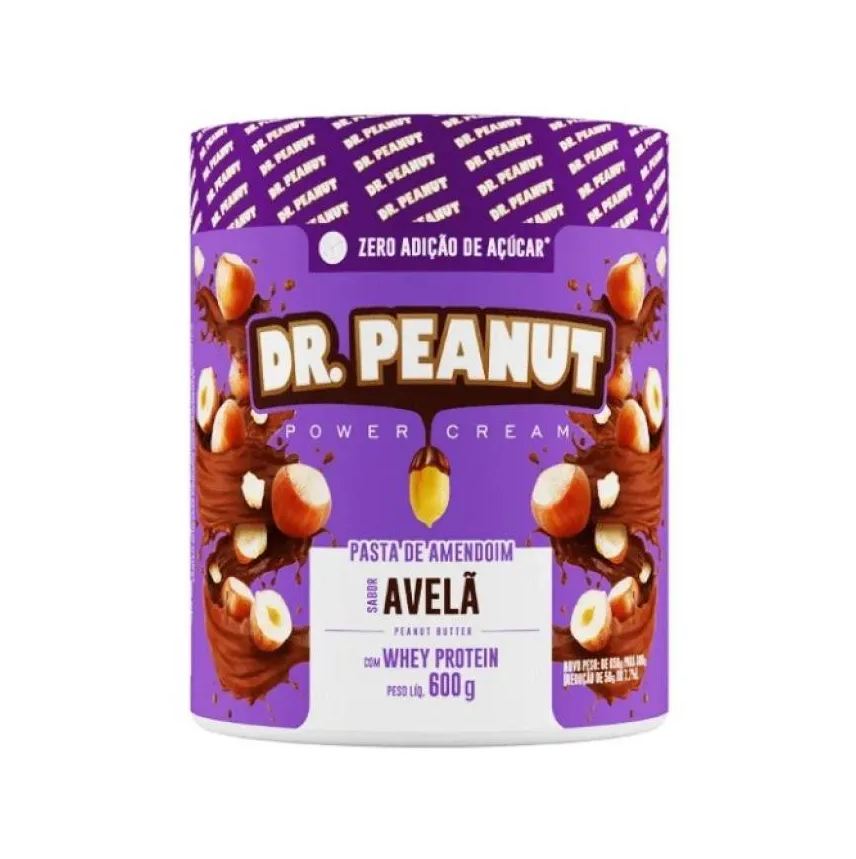 Amend Pasta de Amendoim Whey Protein Dr. Peanut 600g Avelã