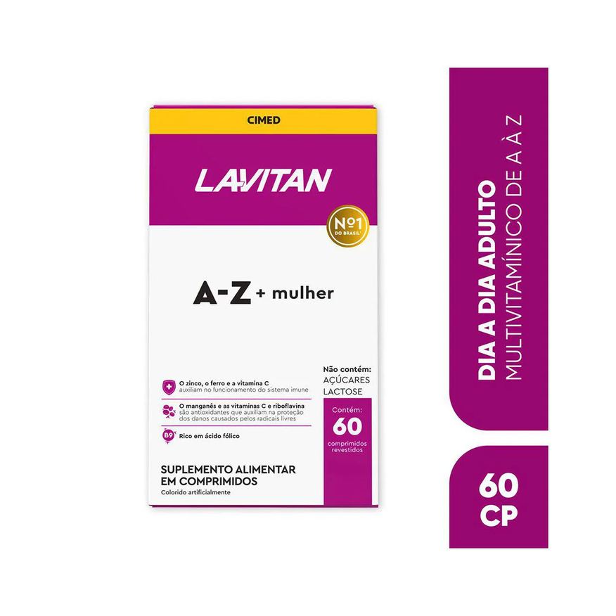 Lavitan Polivitamínico A-Z Mulher 60 Comprimidos