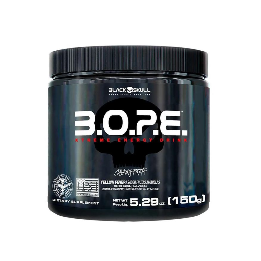 Black Skull Pré-Treino B.O.P.E Frutas Amarelas 150g