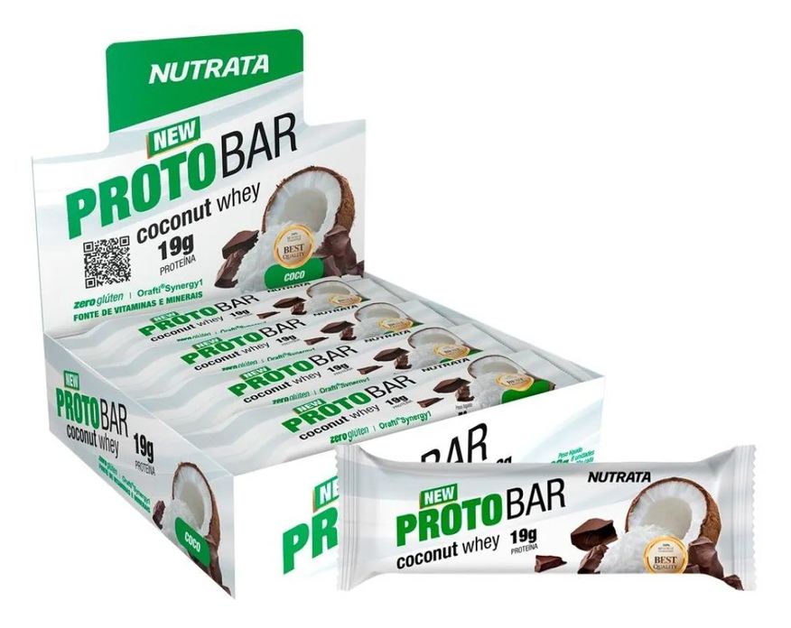 Whey Protobar (8 unidades – 70g) – Sabor: Coconut Whey