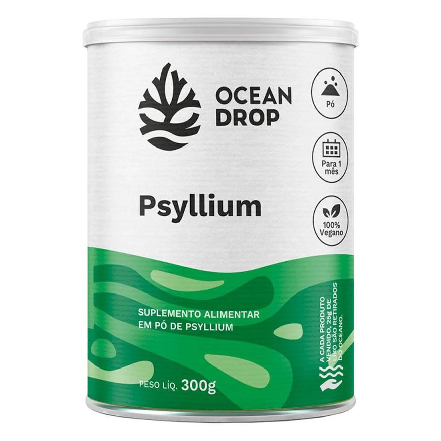 EM PSYLLIUM Pó VEGANO (300g) – OCEAN DROP