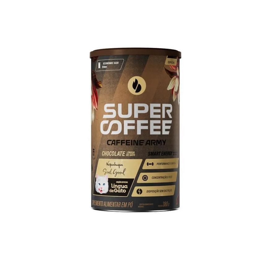 3.0 Supercoffee (380g) – Sabor: Chocolate (língua de Gato)
