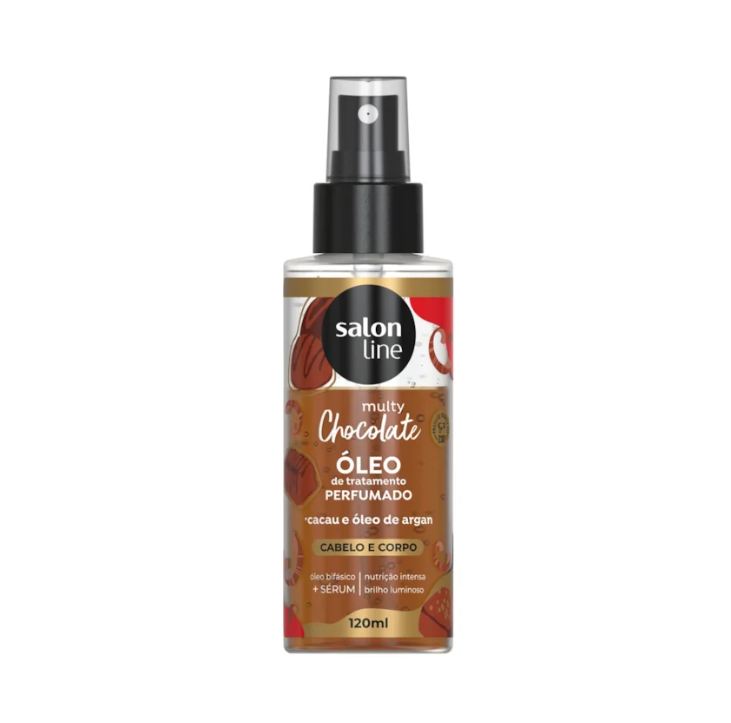 Salon Line Óleo Perfumado Multy Cacau e Óleo De Argan 120ml