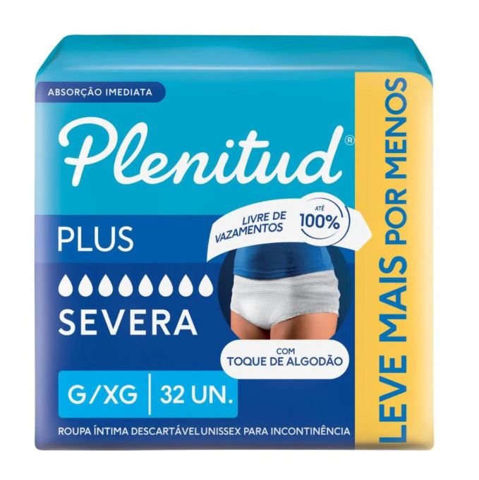 Íntima Roupa Descartável Plenitud Plus G/XG Absorção Intensa 32 unidades