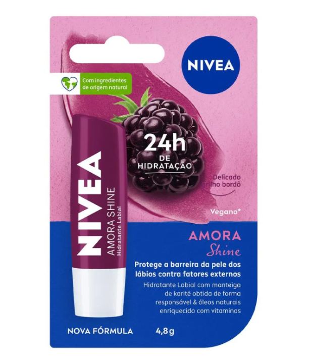 Nivea Hidratante Labial Amora Shine 48g