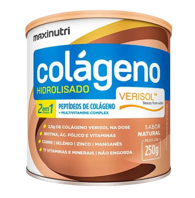Natura Colágeno Hidrolisado 2 em 1 Verisol Natural Maxinutri 250g