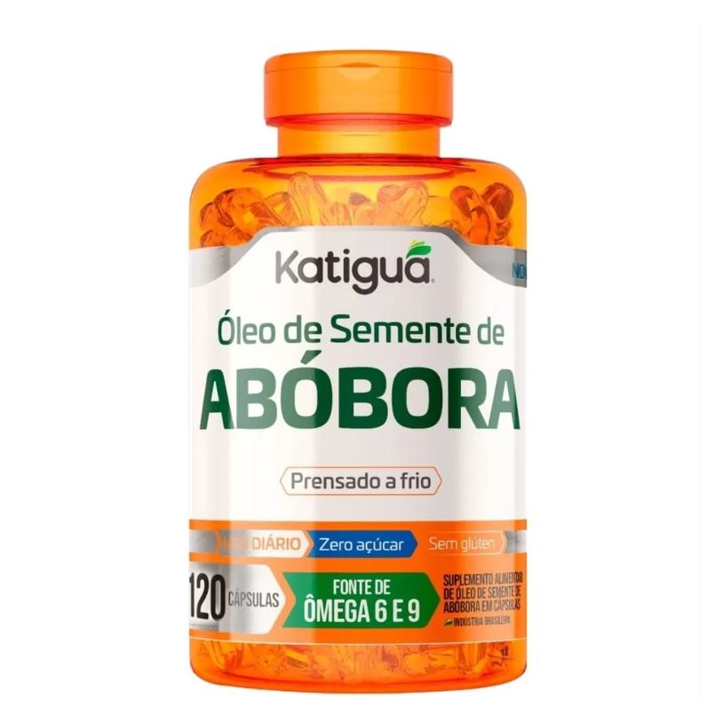 de Óleo Semente de Abobora 1000mg Katiguá 120 Cápsulas