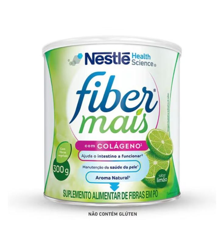 Mais Fiber Colágeno sabor limão 300g
