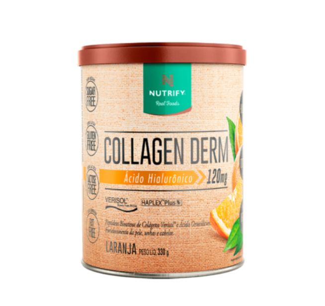 Collagen Colágeno Derm Nutrify sabor Laranja 330g