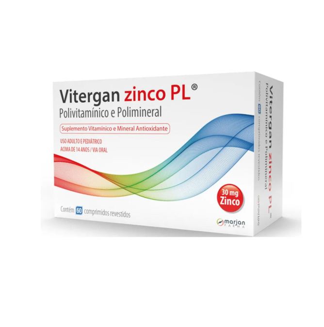 Vitergan Zinco Pl 60 comprimidos