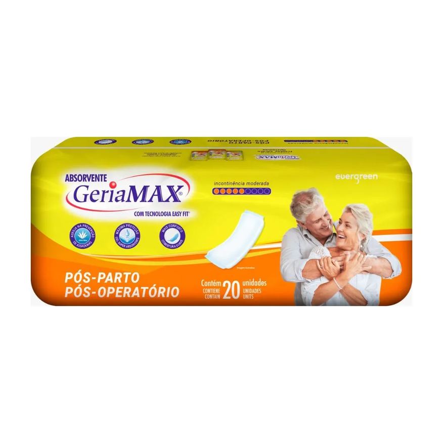 Geriamax Absorvente Com 20 Unidades