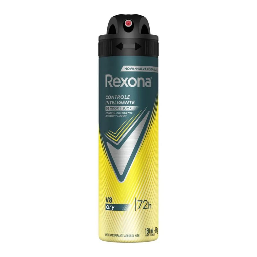 Rexona Antitranspirante Aerossol Men V8 Dry 150ml