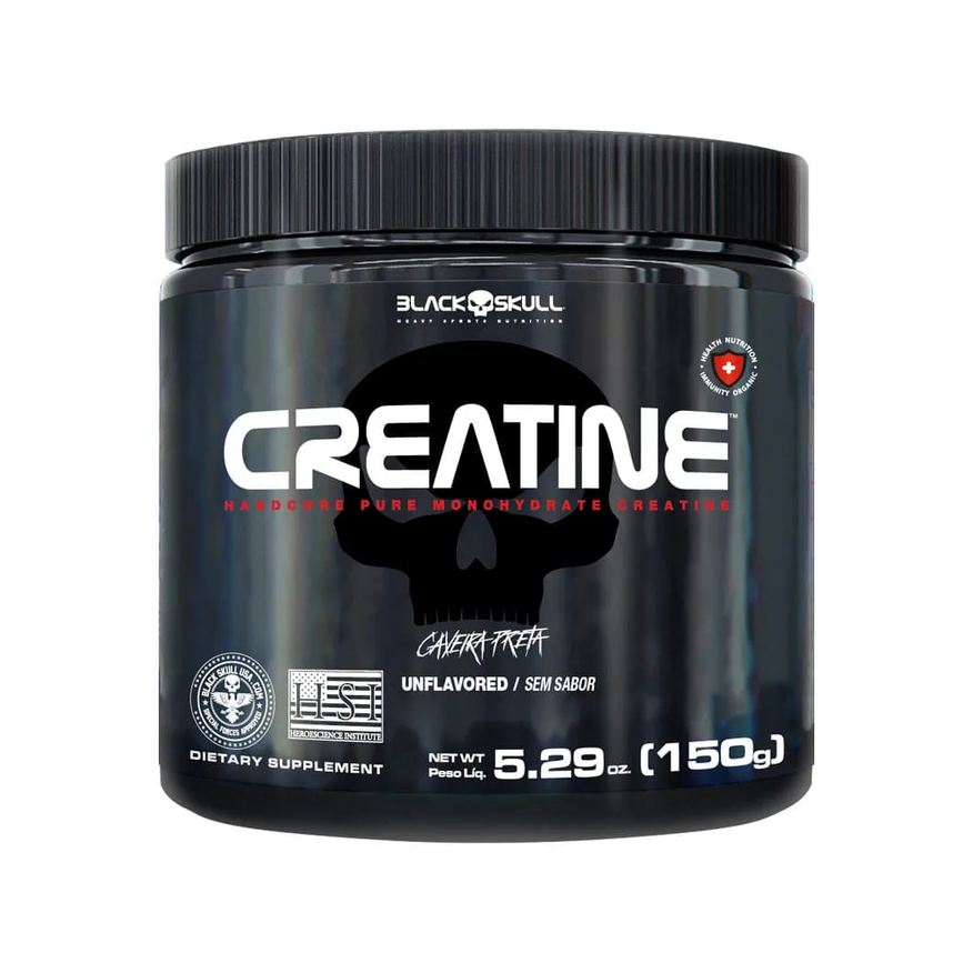 Black Skull Creatina 150g Sem Sabor