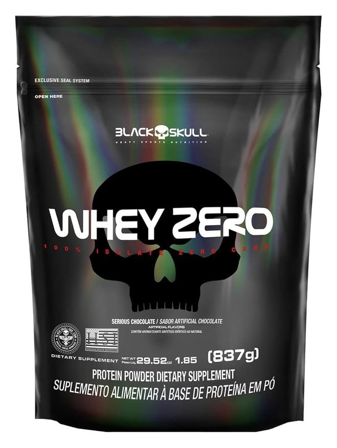 Black Skull Refil Whey Zero 837g