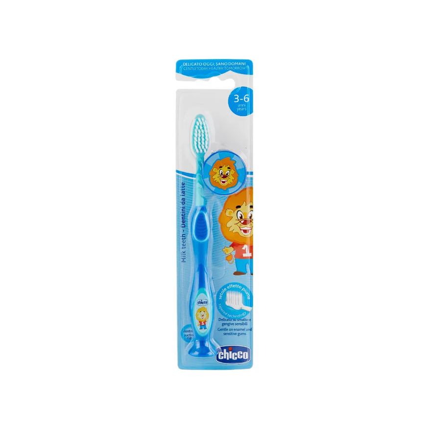 Dental Escova Chicco Com 1 3-6 Anos Azul