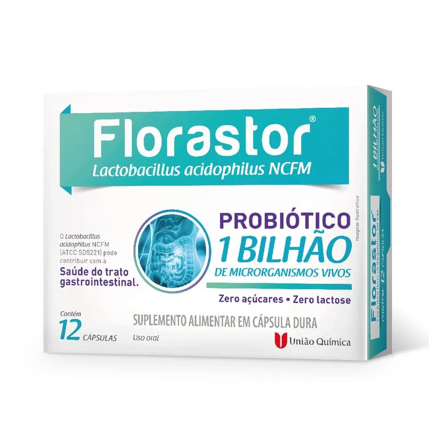 Com Florastor 12 Capsulas 1bilhao