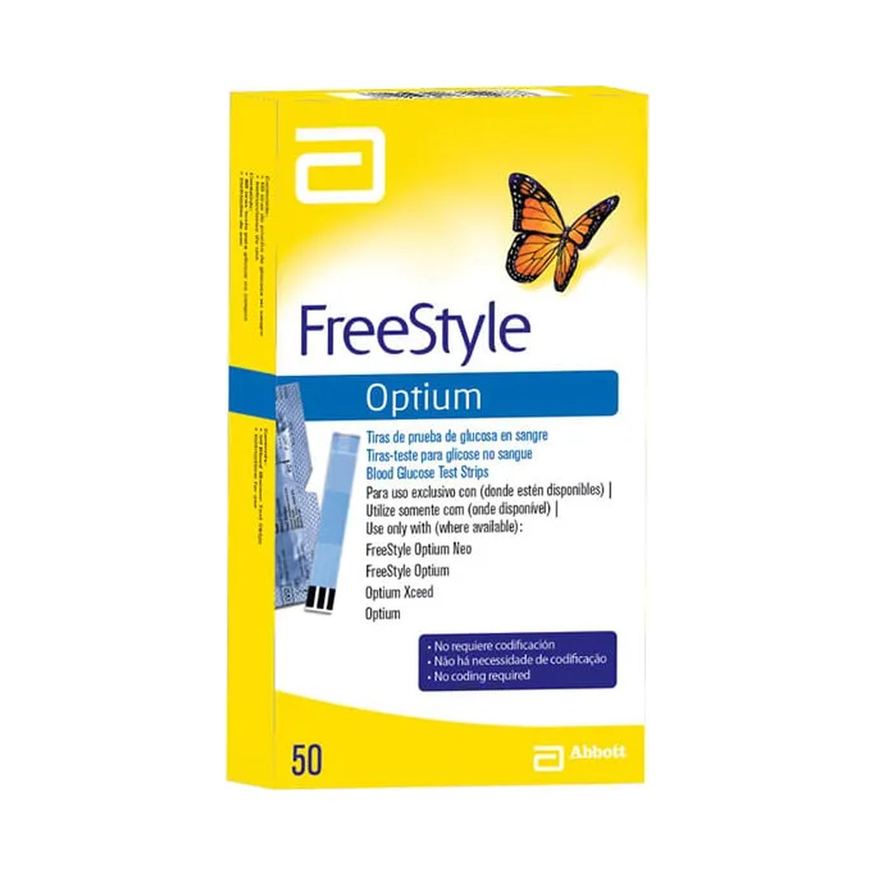 Optium Freestyle Com 50 Tiras Teste