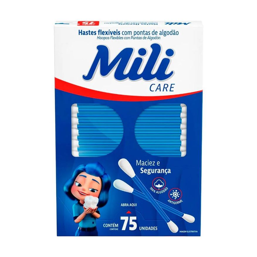 Flexíveis Hastes Mili Com 75 Unidades
