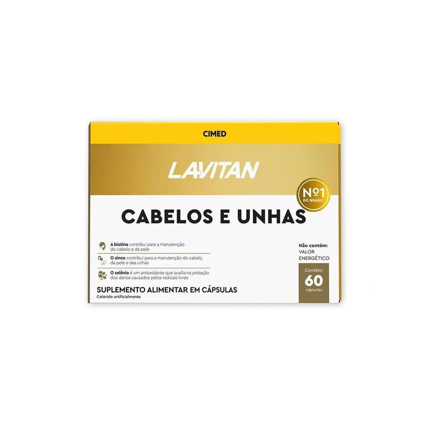 Cabelos Lavitan E Unhas Com 60 Capsulas