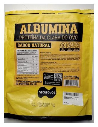 Albumina Naturovos Proteína da Clara do Ovo