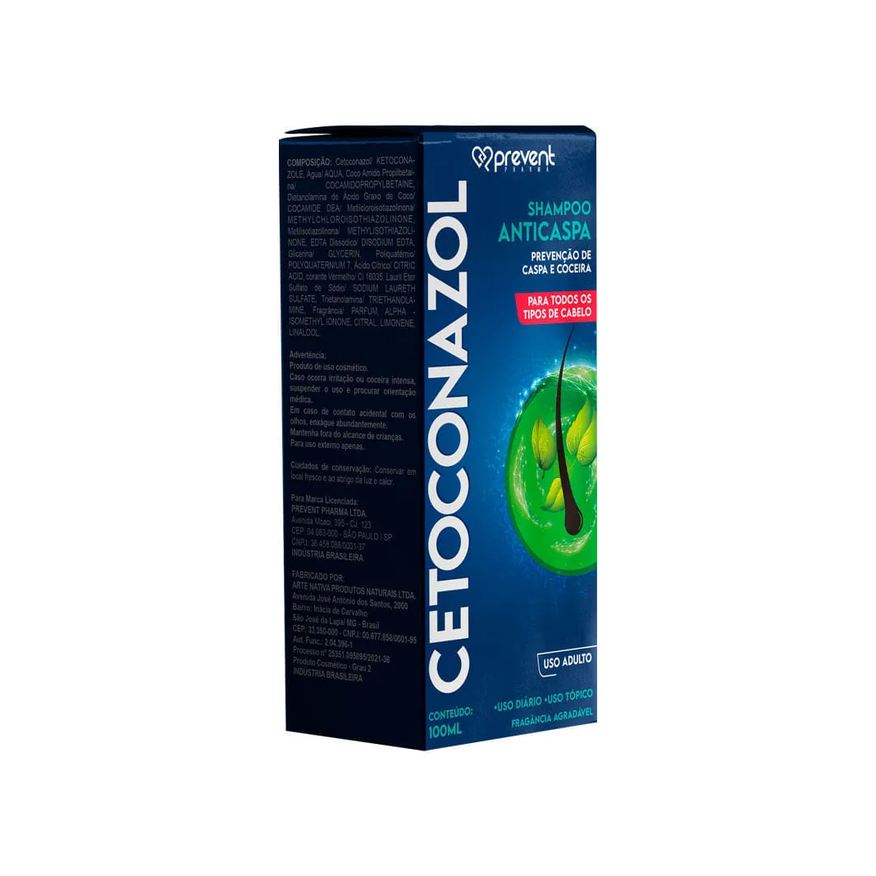 Anticaspa Shampoo Cetoconazol Prevent Pharma 100ml
