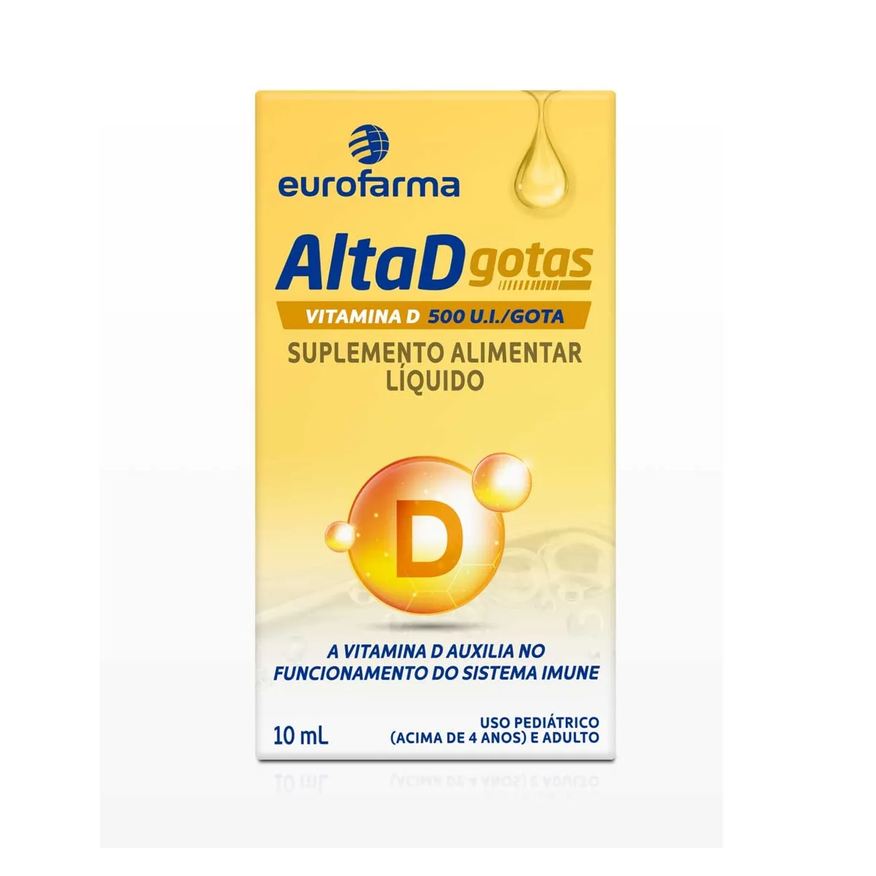 Vitamina D 500UI Alta D Gotas 10ml