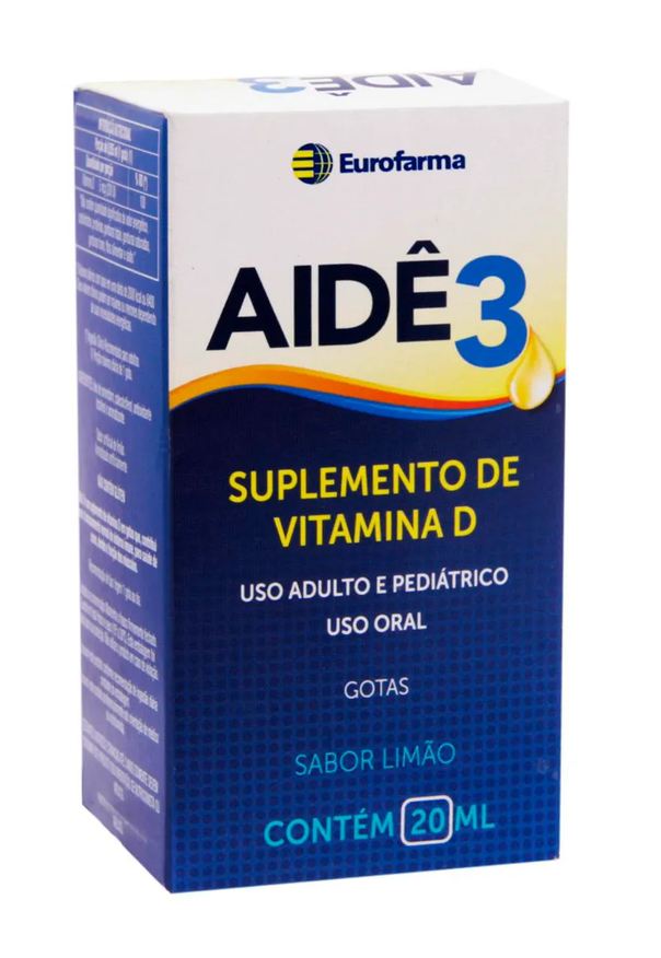 Vitamina D Aidê3 Limão Gotas 20ml