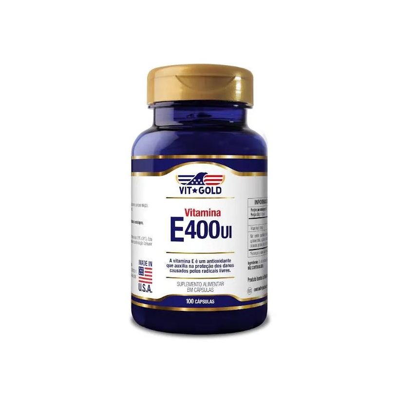 Vitamina e 400 Ui Vitgold 100 cápsulas