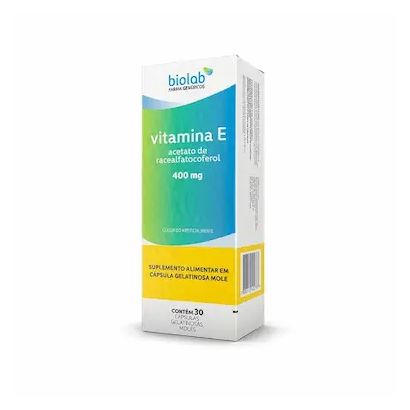 Vitamina E Biolab 400mg 30 cápsulas