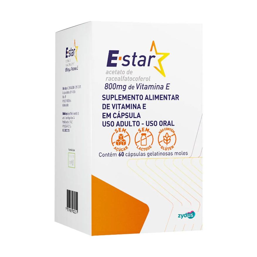 Vitamina E E-Star 800mg 60 cápsulas