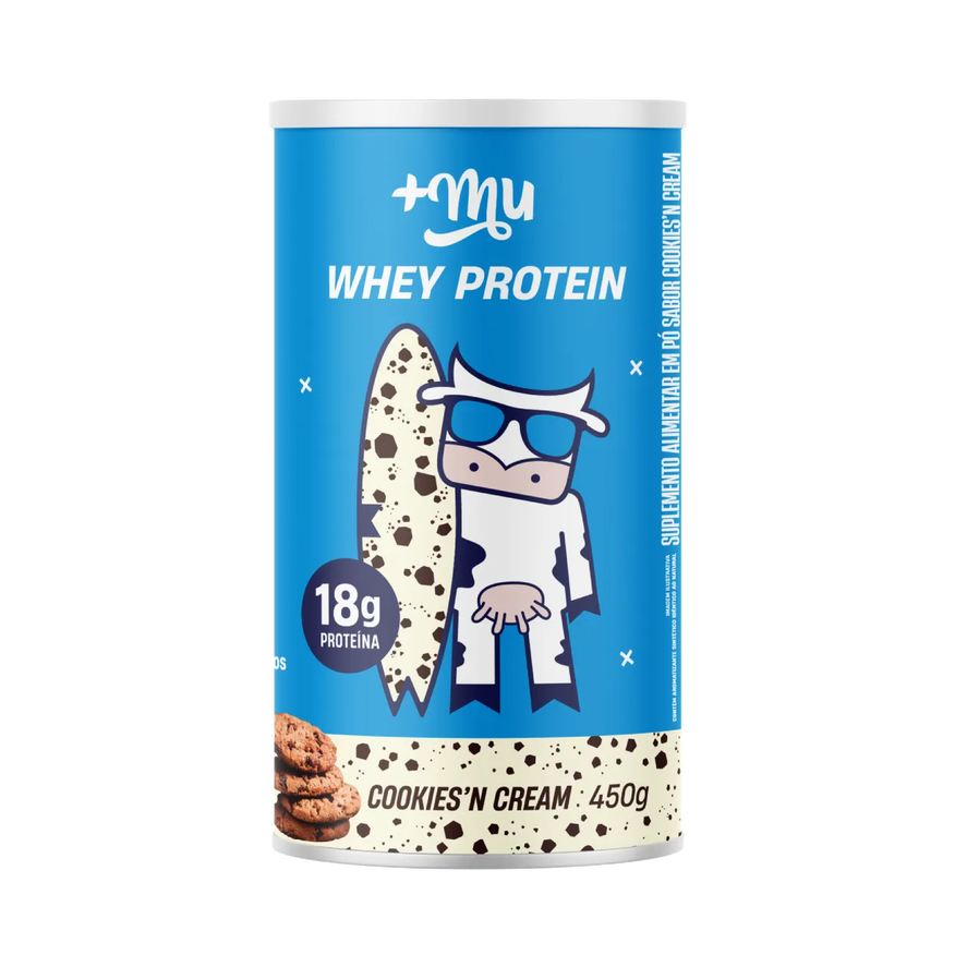 Protein Whey Concentrado +Mu Cookies N’Cream 450g